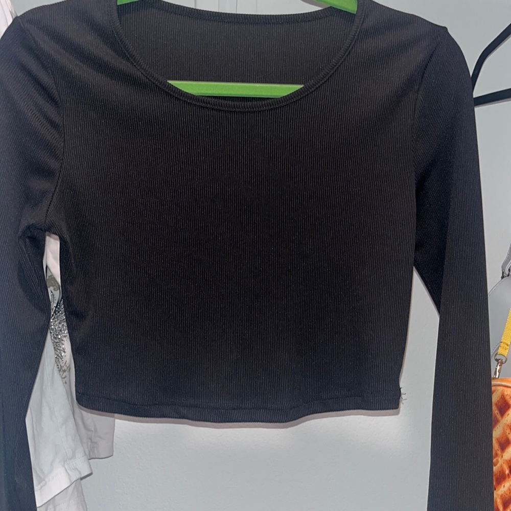 Plain black shirt
